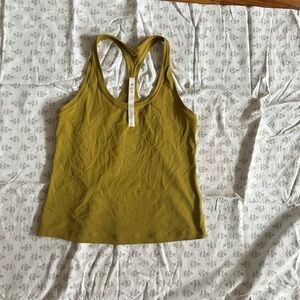 Lululemon Nulu short tank in chartreuse